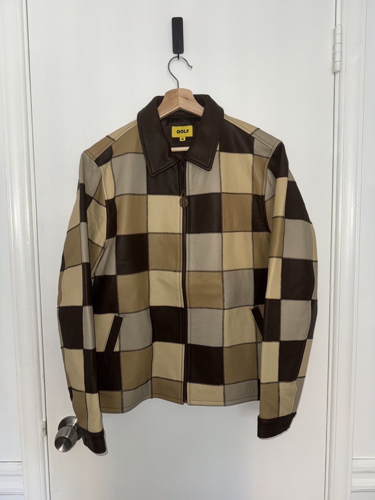 Golf Wang Leather Patchwork Jacket