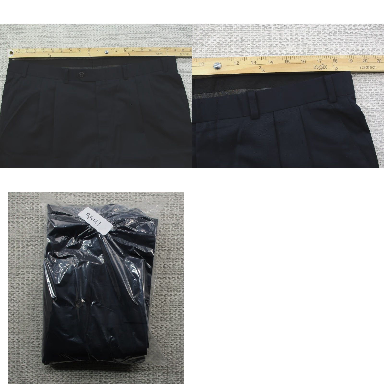Ralph Lauren Lauren Ralph Lauren Pants Mens 38x30 Navy Blue Wool Pleated Dress Classic Fit Size US 38 / EU 54 - 8 Thumbnail