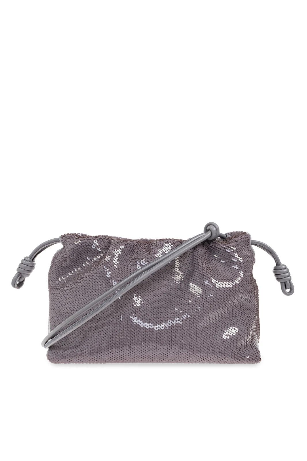 Loewe LOEWE Flamenco Med Silver Sequin Shoulder Bag Size ONE SIZE - 1 Thumbnail