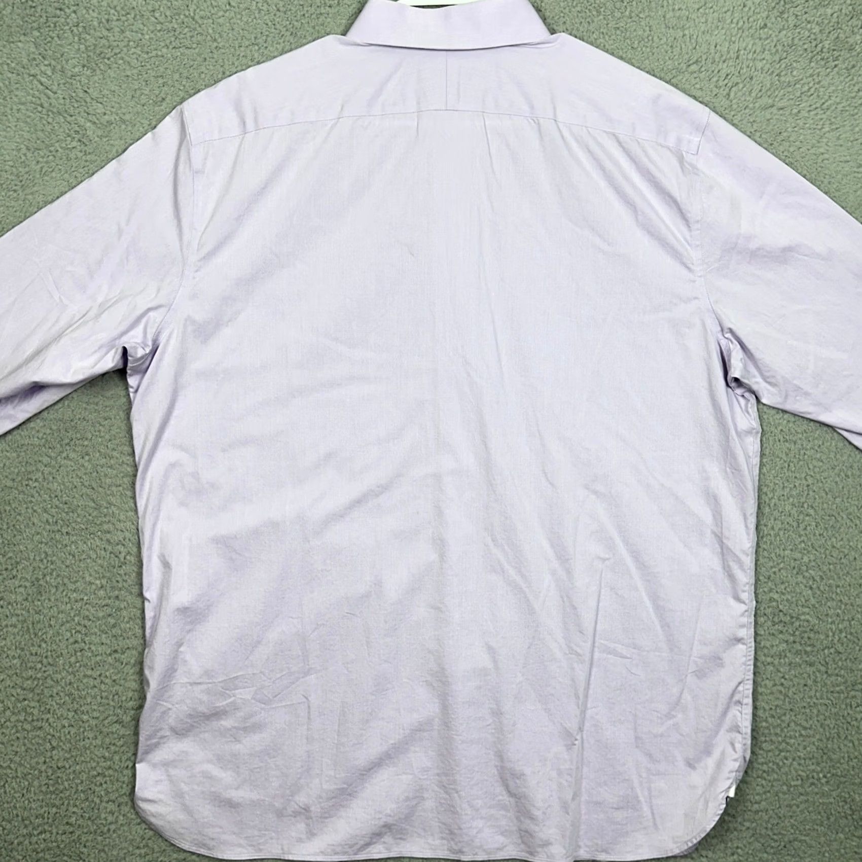 Banana Republic Banana Republic Shirt Mens XL Light Purple Button Up Regular Fit Long Sleeve Size US XL / EU 56 / 4 - 3 Thumbnail