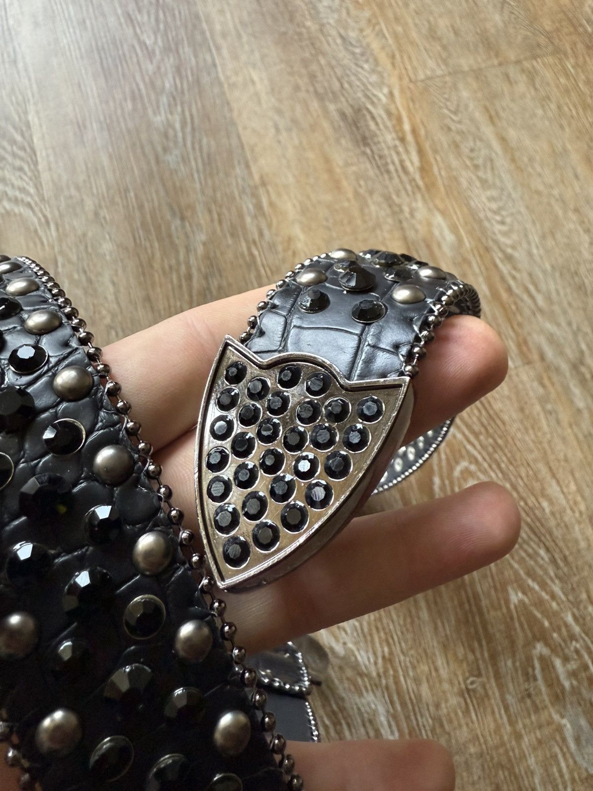 Japanese Brand × Vintage Vintage Y2K Studded Rhinestone Western Belt Size ONE SIZE - 4 Thumbnail