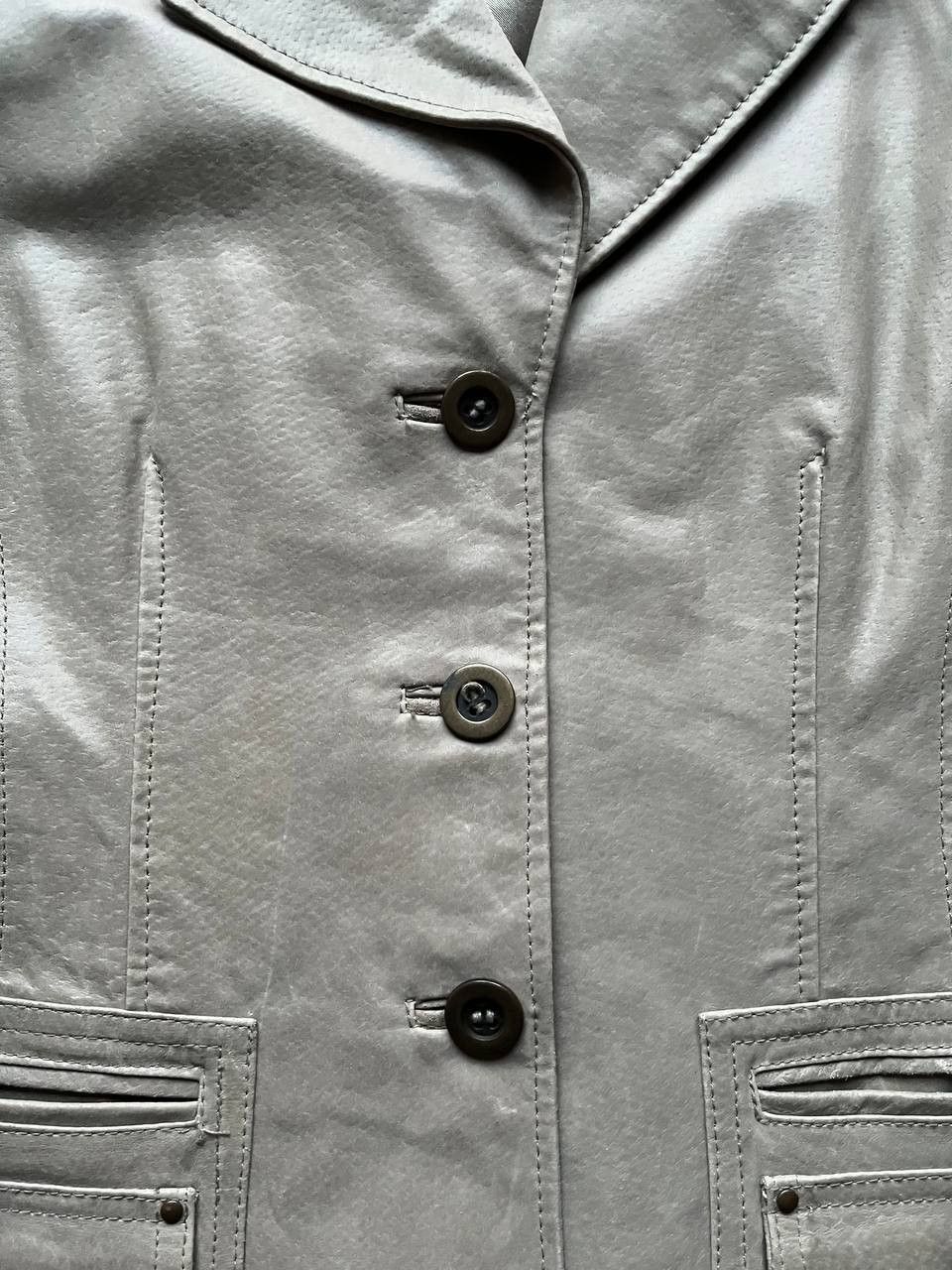 Other × Vintage Milla vintage women's beige pigskin leather blazer / jacket Size XL / US 12-14 / IT 48-50 - 3 Thumbnail