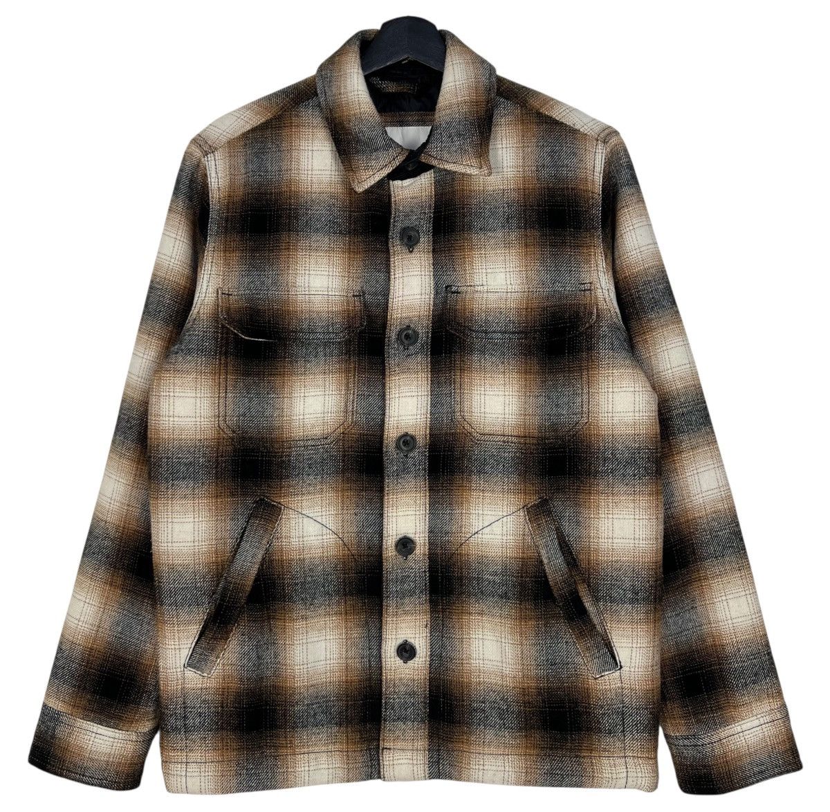 Abercrombie & Fitch Americana Shadow Plaid Wool Jacket Size US S / EU 44-46 / 1 - 1 Thumbnail