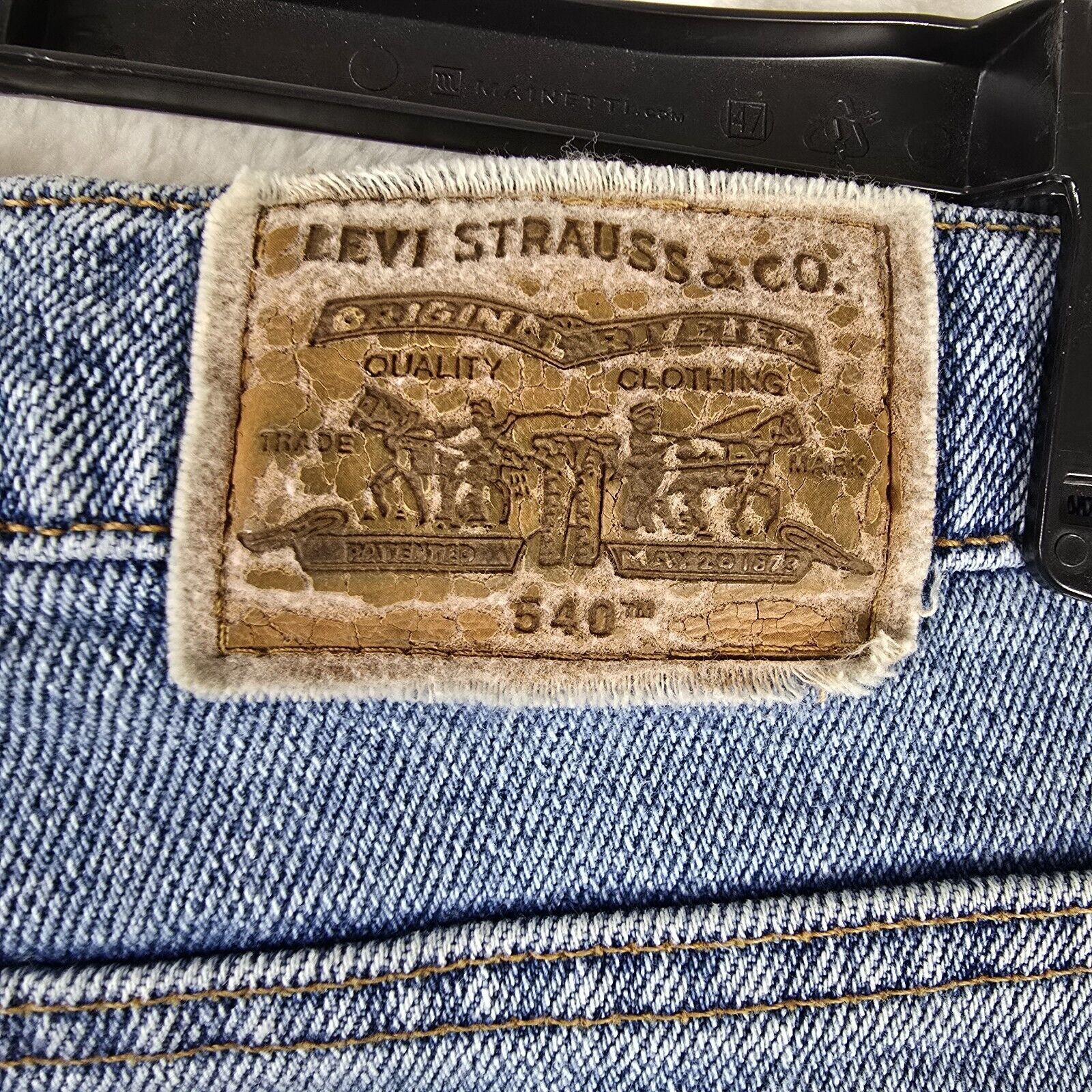 Levi's VTG Levis 540 Jeans Mens 36x32 Relaxed Tapered Made In USA Size US 36 / EU 52 - 3 Thumbnail