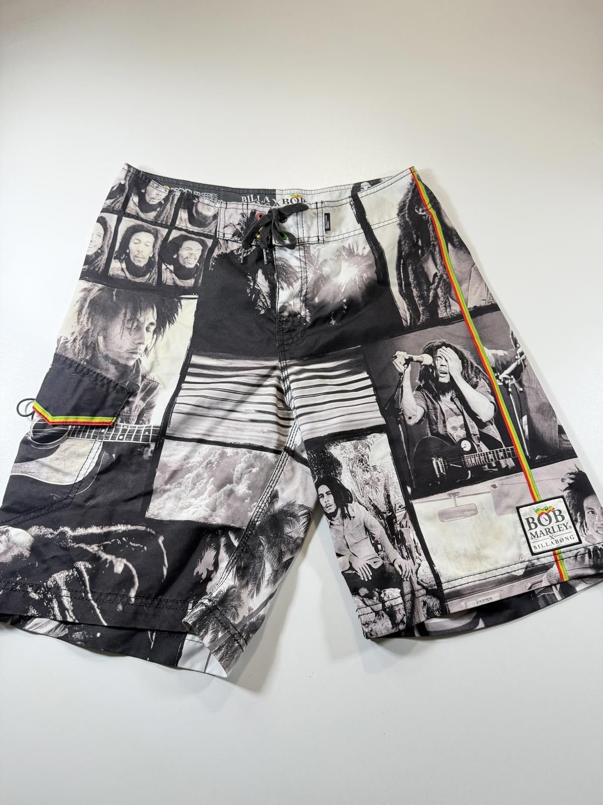 Billabong Billabong x Bob Marley Black and White Board Shorts M Size US 32 / EU 48 - 1 Thumbnail