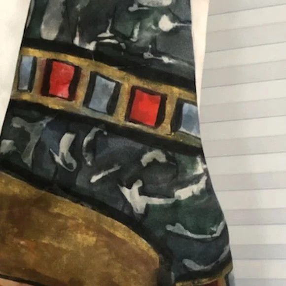 Handmade Nefertiti Hand Painted Vest Size M / US 6-8 / IT 42-44 - 2 Thumbnail