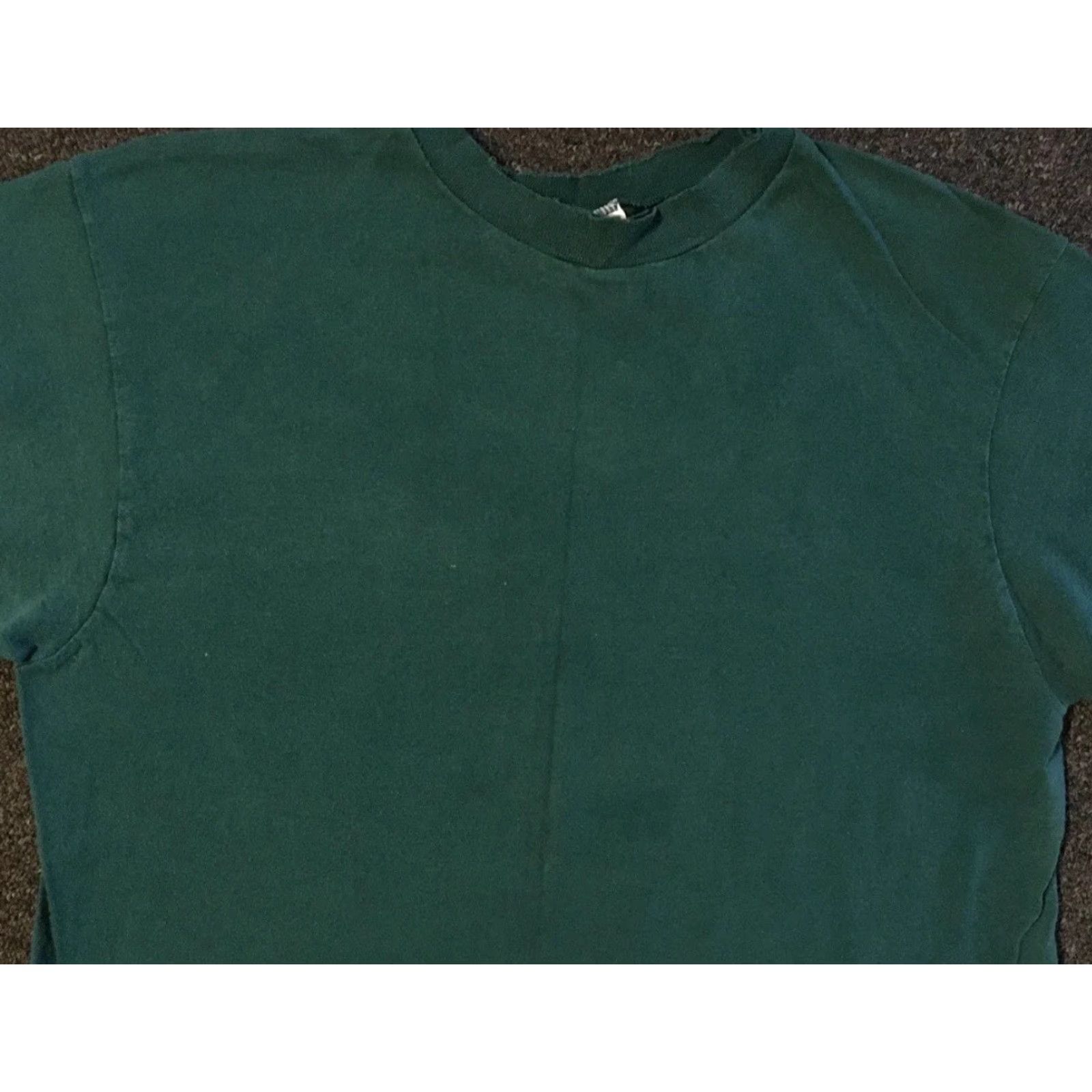 Fruit Of The Loom VINTAGE FOTL Shirt 90s Green S USA Distressed Single Stitch Men's T-Shirt Rock Punk Grunge Surf Skate Casual Size US S / EU 44-46 / 1 - 5 Thumbnail