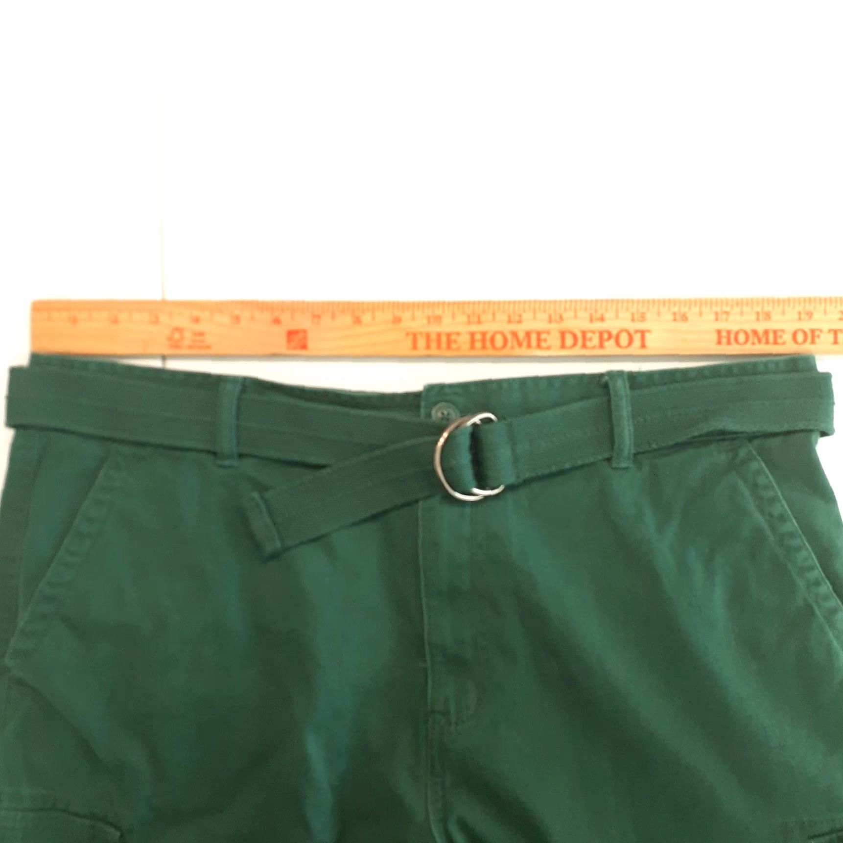 Vintage Northwest Territory Cargo Shorts Mens 38 Green Belted Cargo Pocket Regular 38in Inseam Mens Size US 38 / EU 54 - 3 Thumbnail