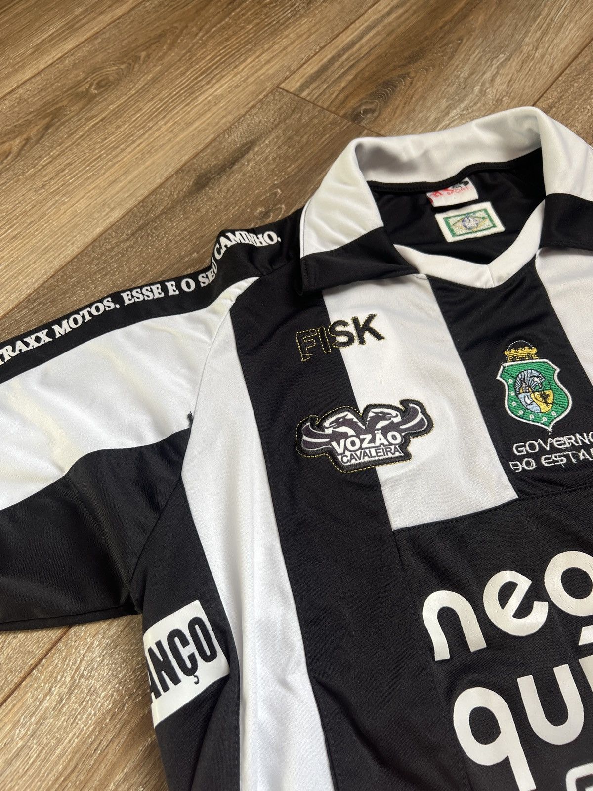 Vintage CEARA Governo Do Estado Vozao Cavaleira White Black Stripes Size US M / EU 48-50 / 2 - 3 Thumbnail