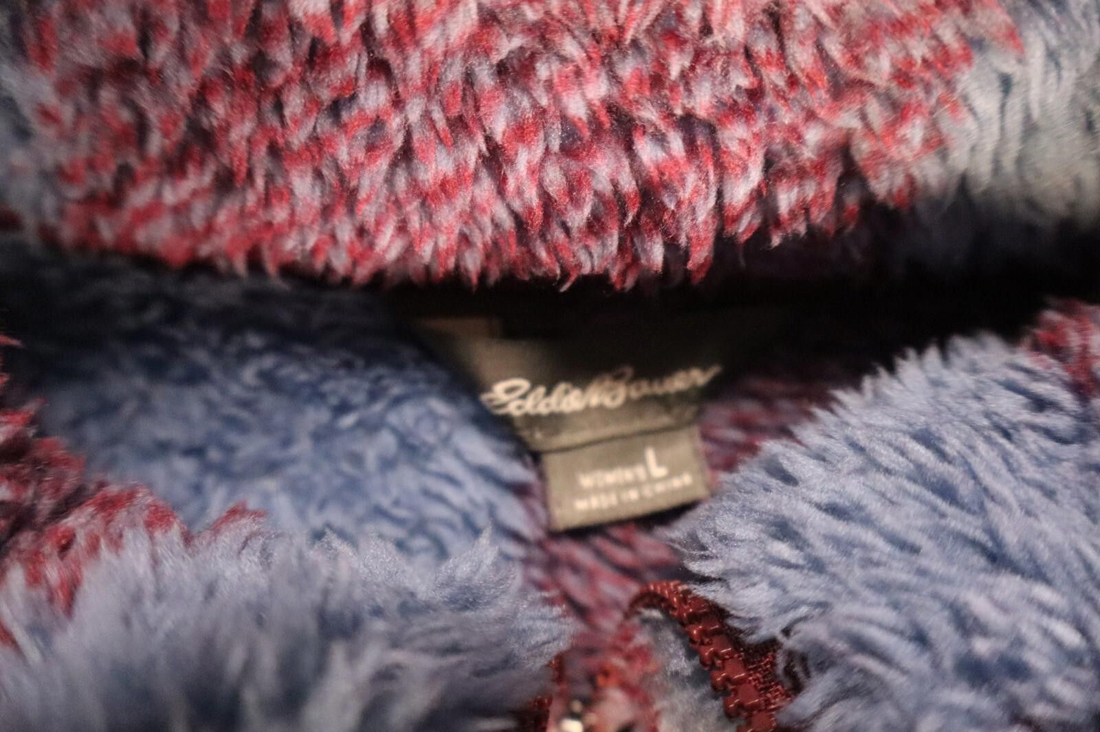 Eddie Bauer Eddie Bauer Women Large Quarter Zip Pullover Sherpa Sweater Size XL / US 12-14 / IT 48-50 - 2 Thumbnail