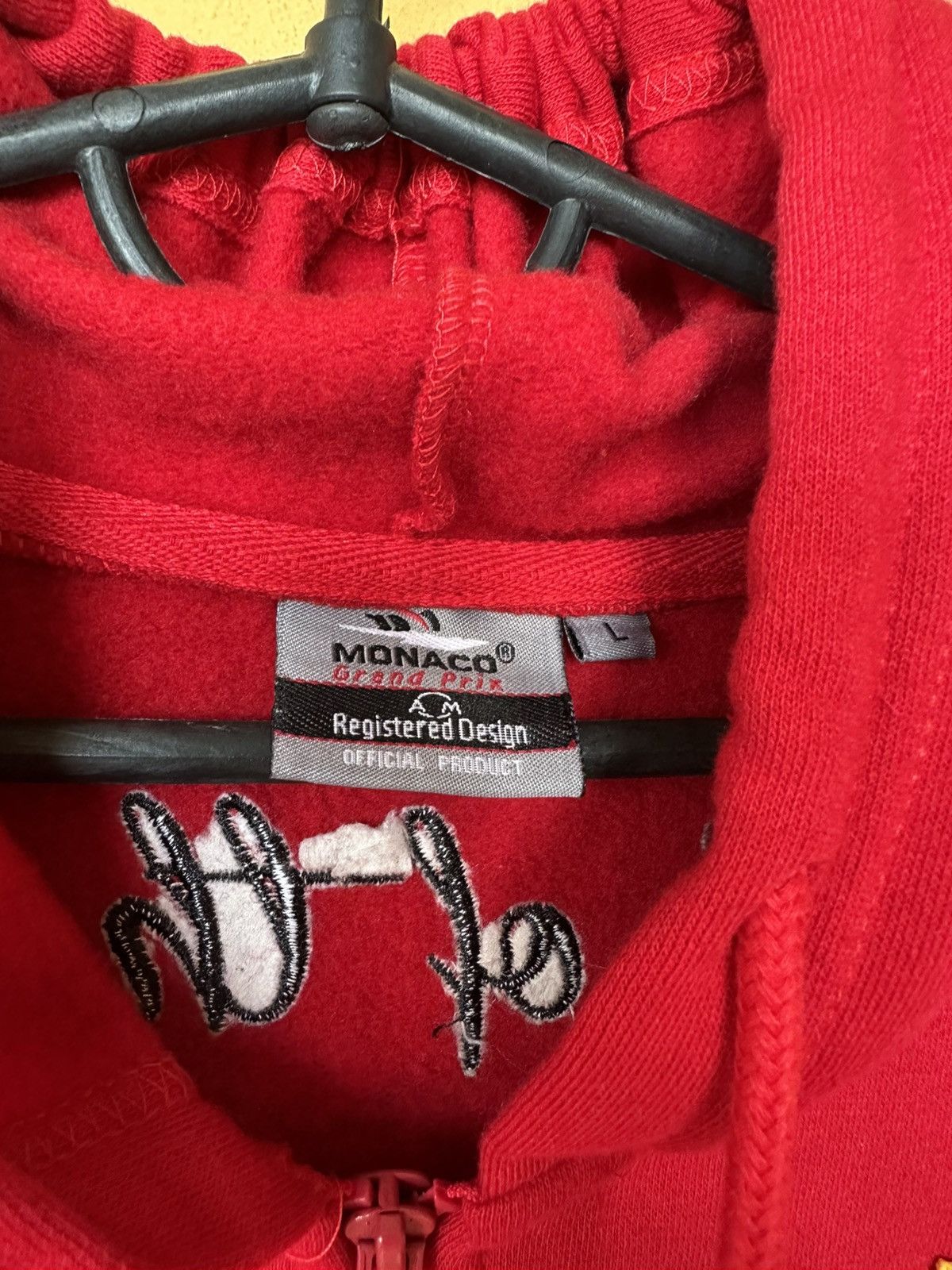 Other Vintage Official Monaco Grand Prix Mens Zip Up Hoodie - Red Size US L / EU 52-54 / 3 - 6 Thumbnail