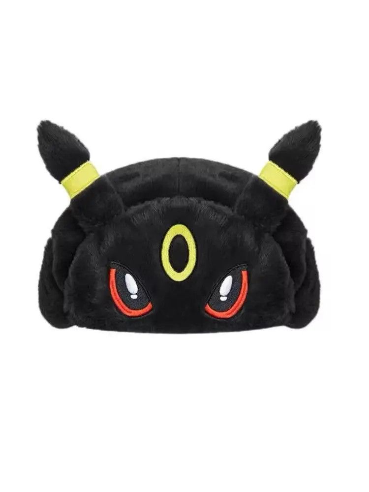 Japanese Brand × Vintage Y2K Cartoon Anime Black Umbreon Ushanka Cute Winter Hat Size ONE SIZE - 2 Thumbnail