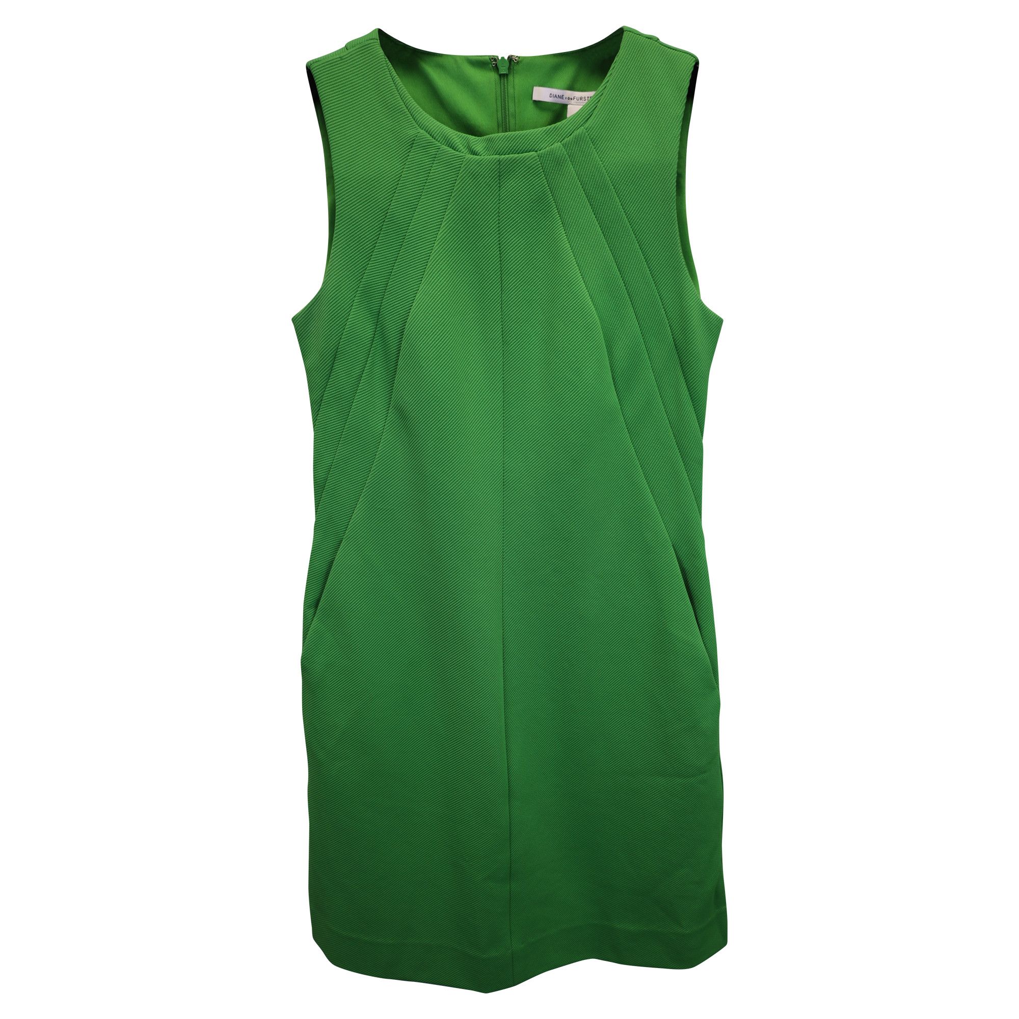 Diane von Furstenberg Diane Von Furstenberg Sleeveless Dress in Green Polyester Size XS / US 0-2 / IT 36-38 - 1 Thumbnail