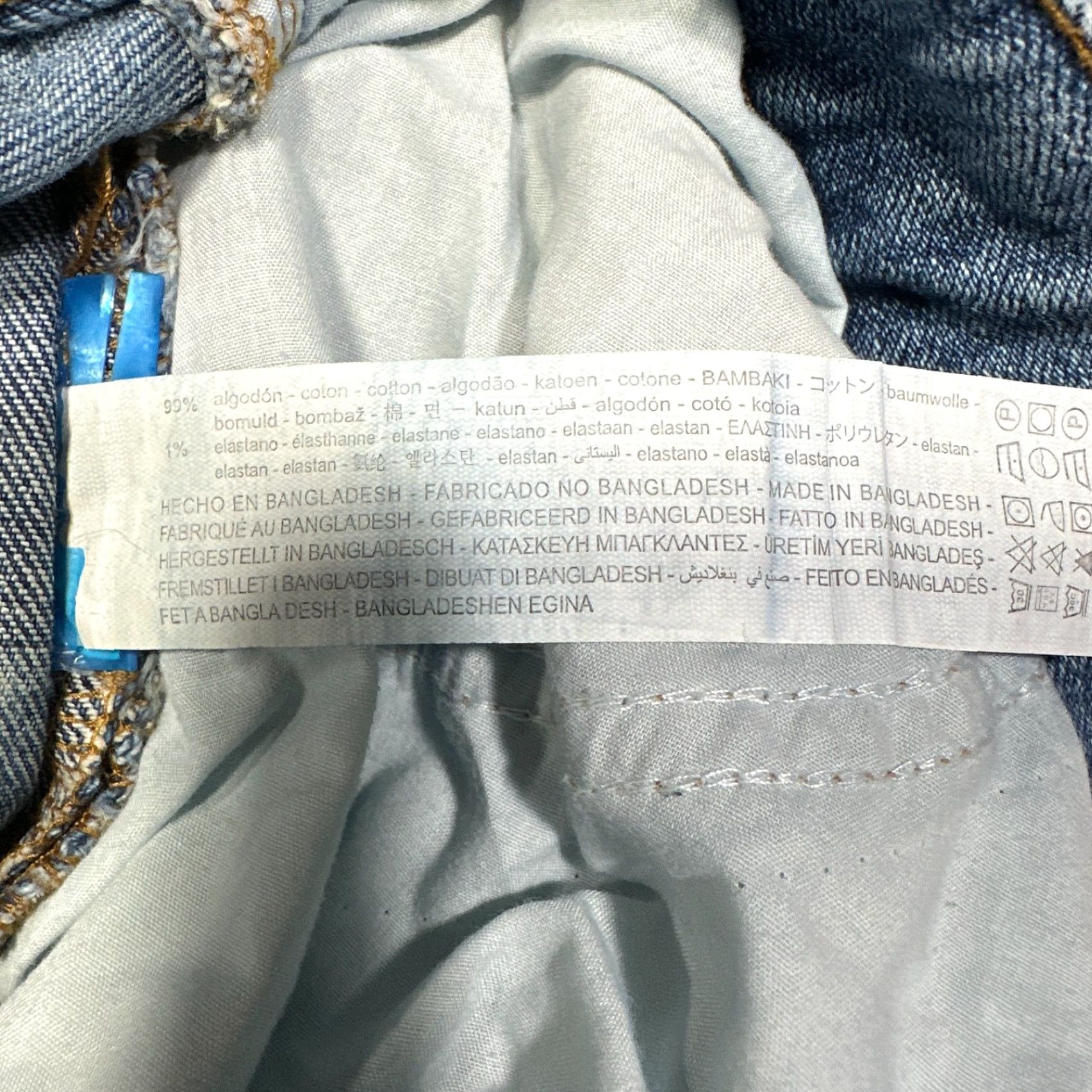 Bershka Bershka Jeans Mens 32 Slim Denim Light Blue 5-Pocket Pockets Zipper Cotton Blend Straight Rise Mid 10-12 Inseam 29 In Jeans Boys Mens Womens Size US 32 / EU 48 - 7 Thumbnail