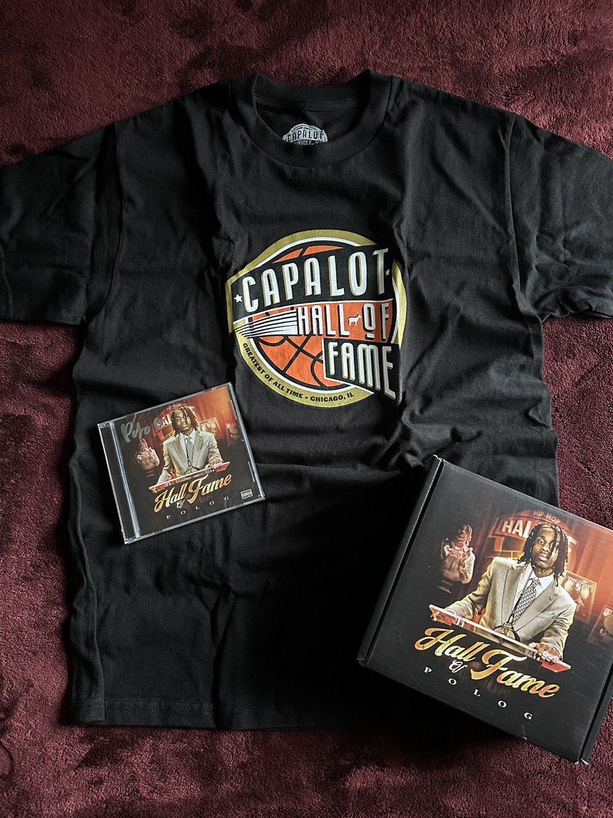 Hall of Fame Collectable + T-shirt + autographed CD