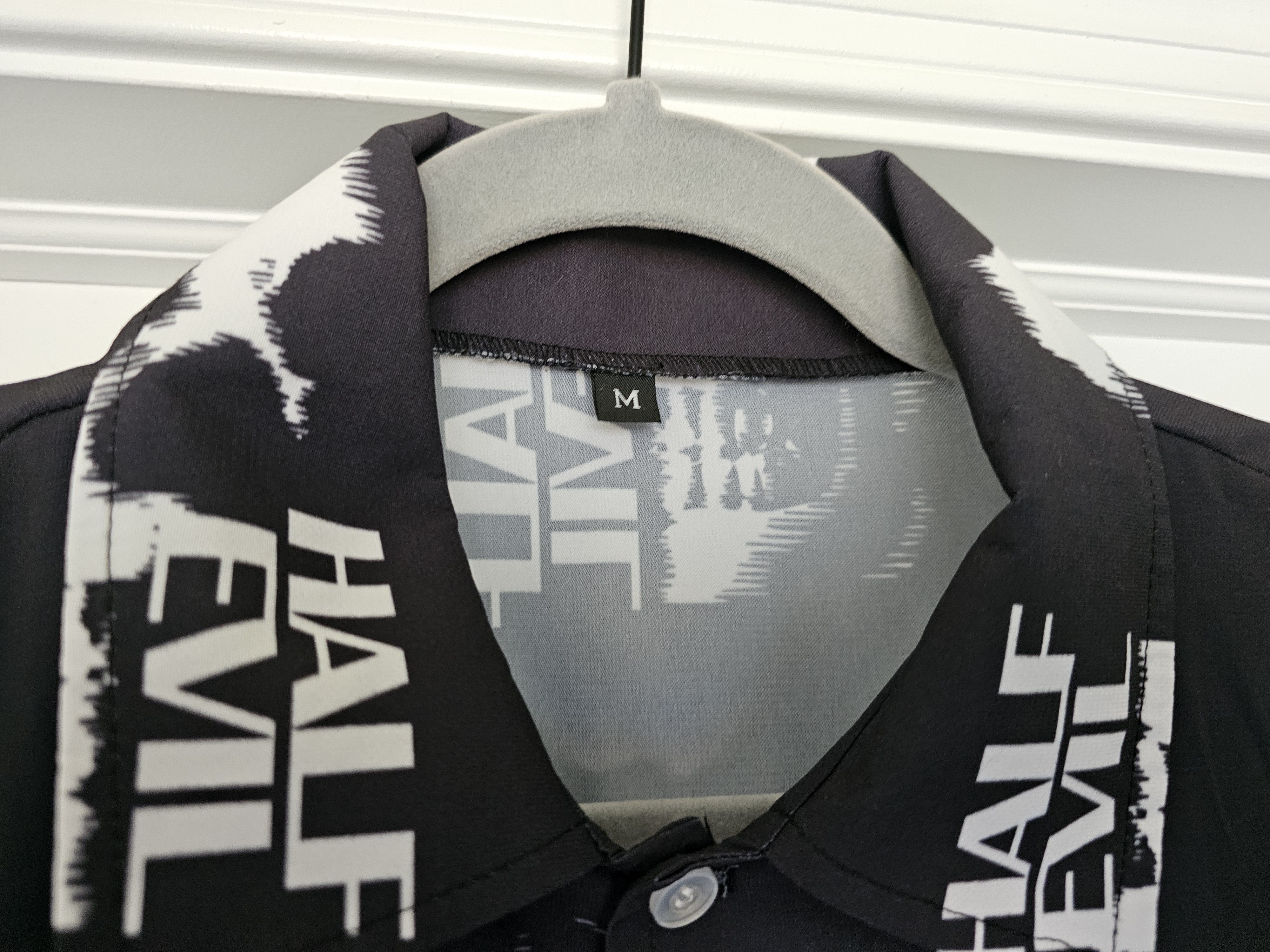 Half Evil Half evil Skull button up Size US M / EU 48-50 / 2 - 2 Thumbnail
