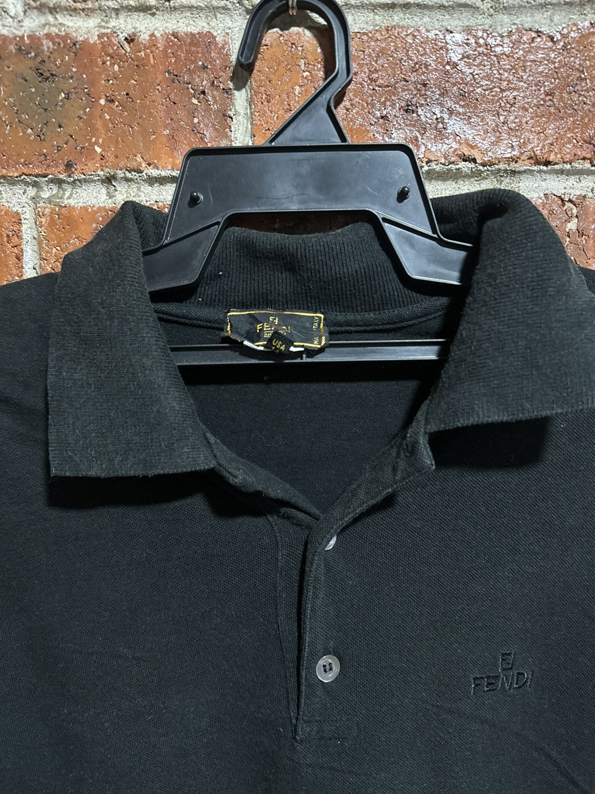 Fendi Vintage Fendi Polos Faded Tee Size US L / EU 52-54 / 3 - 3 Thumbnail