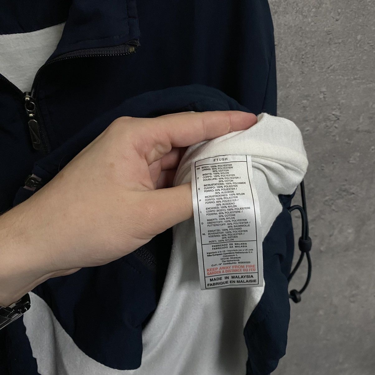 Nike Vintage Nike Track Jacket 00s Swoosh Y2K Striped Size US M / EU 48-50 / 2 - 10 Thumbnail