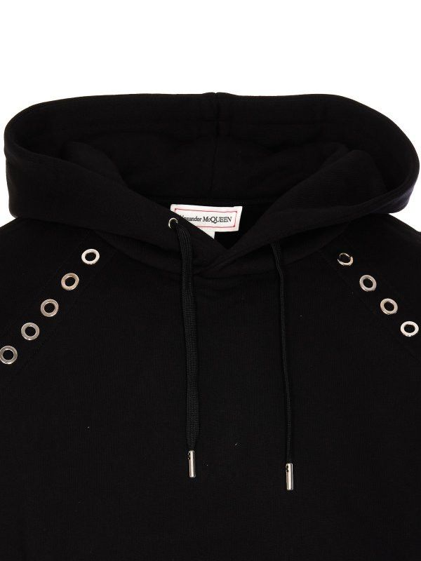 Alexander McQueen o1y1024 Hoodie Sweatshirt in Black Size US S / EU 44-46 / 1 - 4 Thumbnail