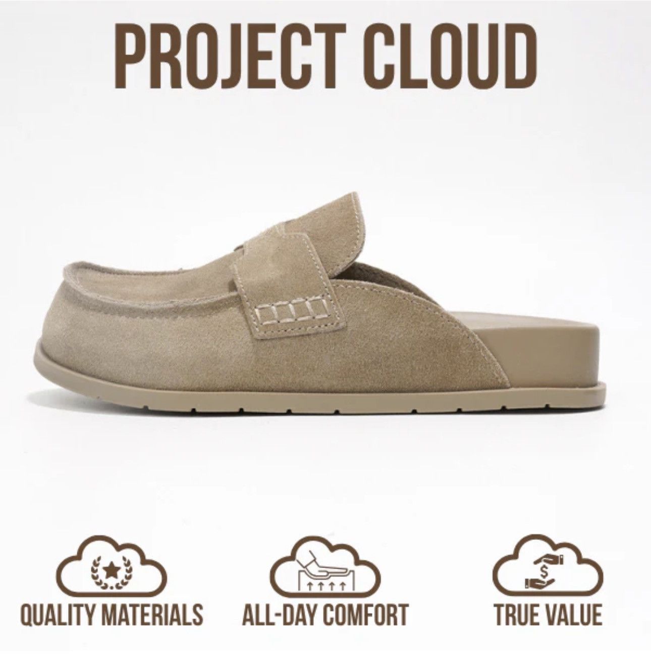 Other Protect Cloud Genuine Suede Womens Clogs-Arch Support size 8 Size US 8 / IT 38 - 4 Thumbnail