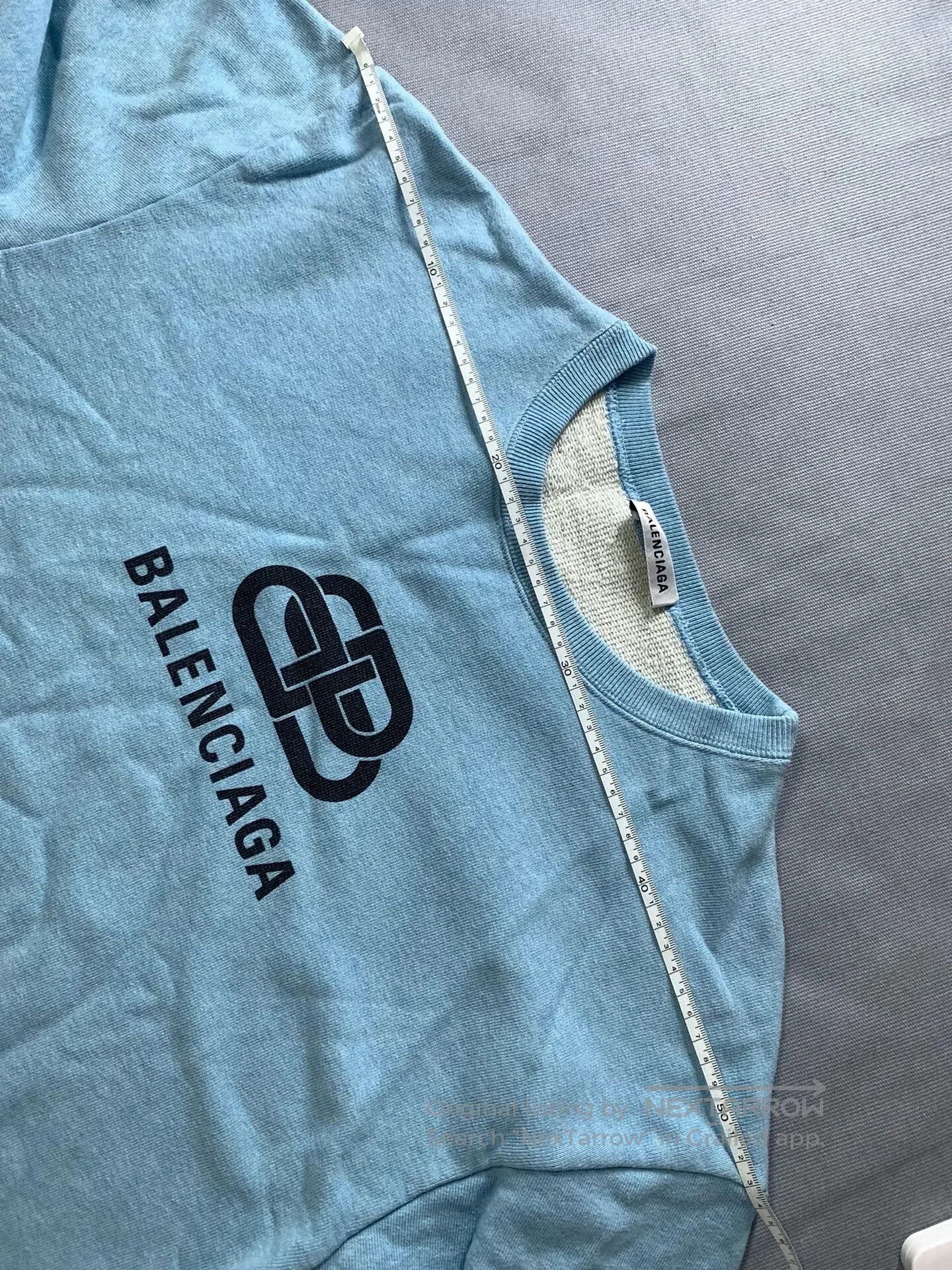 Balenciaga Balenciaga Lock Logo Blue Sweatshirt. Size S / US 4 / IT 40 - 7 Thumbnail