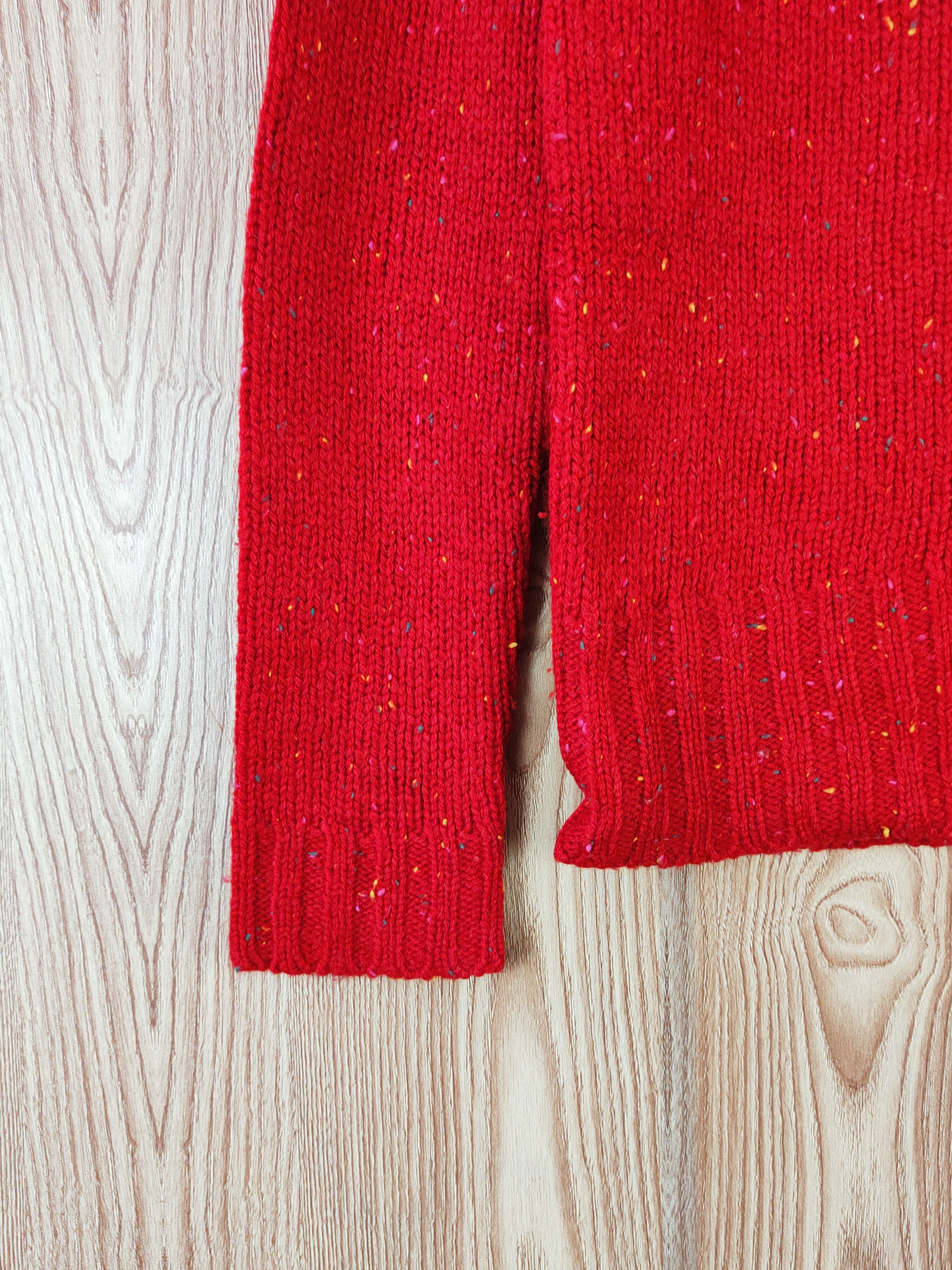 Homespun Knitwear × Japanese Brand Formengirl Co. Red Knitwear Cardigan #W561 Size S / US 4 / IT 40 - 4 Thumbnail