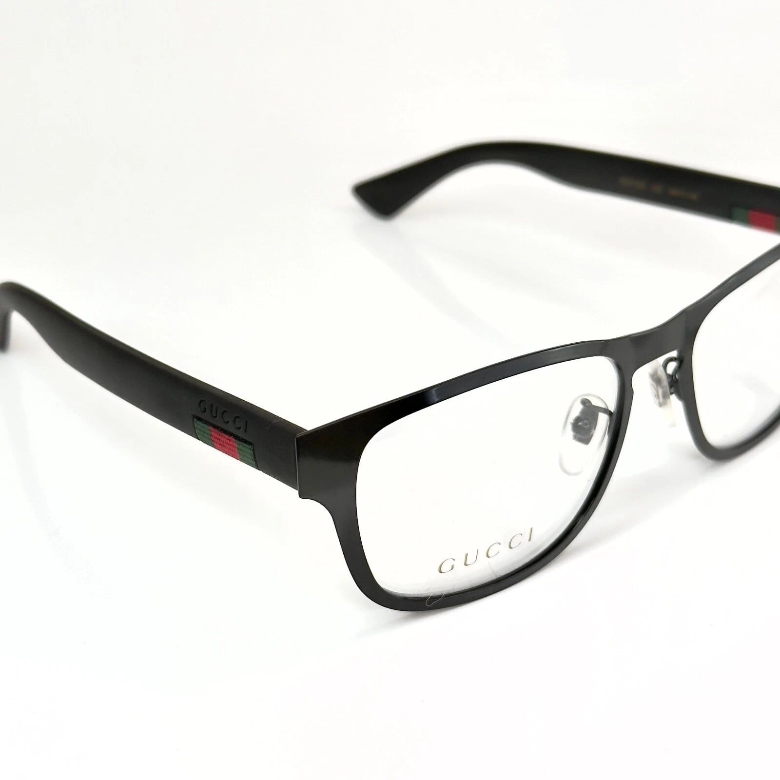 Gucci GUCCI GG0175O Stripe 0175 Black Rubber Optical Frame 002 Size ONE SIZE - 4 Thumbnail