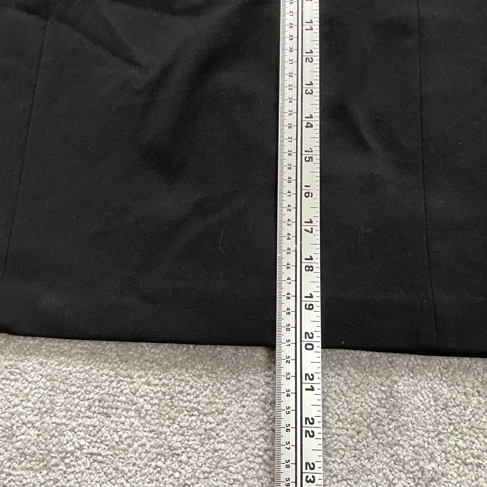 H&M H&M Pencil Straight Skirt Womens 40 Solid Black Knee Length Back Zip Workwear Size 27" / US 4 / IT 40 - 7 Thumbnail