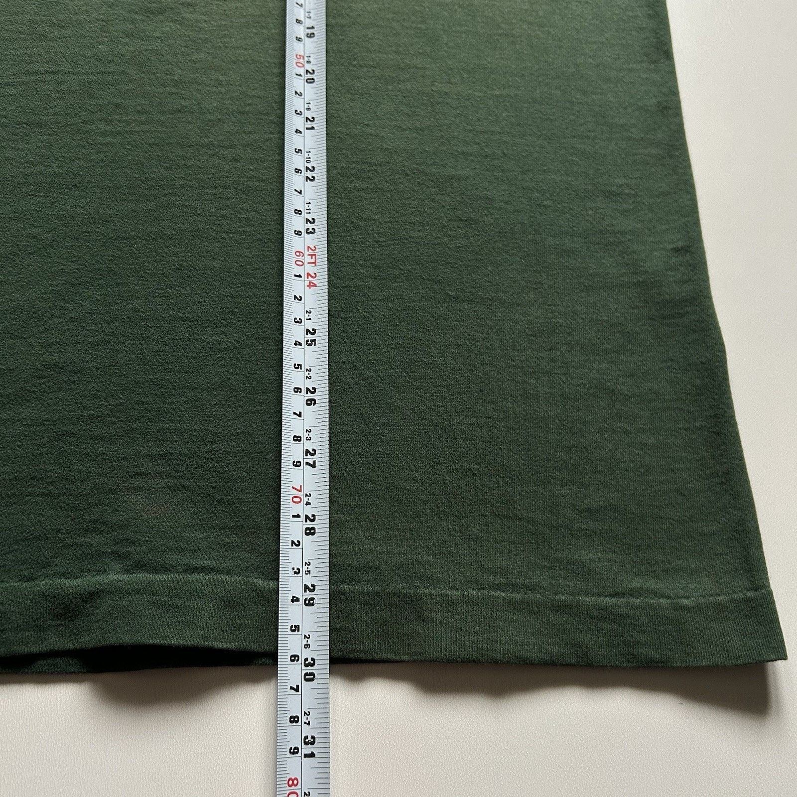 Vintage Vintage Sun Faded Green Blank Pocket T-Shirt XL 90s BVD Rare Size US XL / EU 56 / 4 - 11 Thumbnail