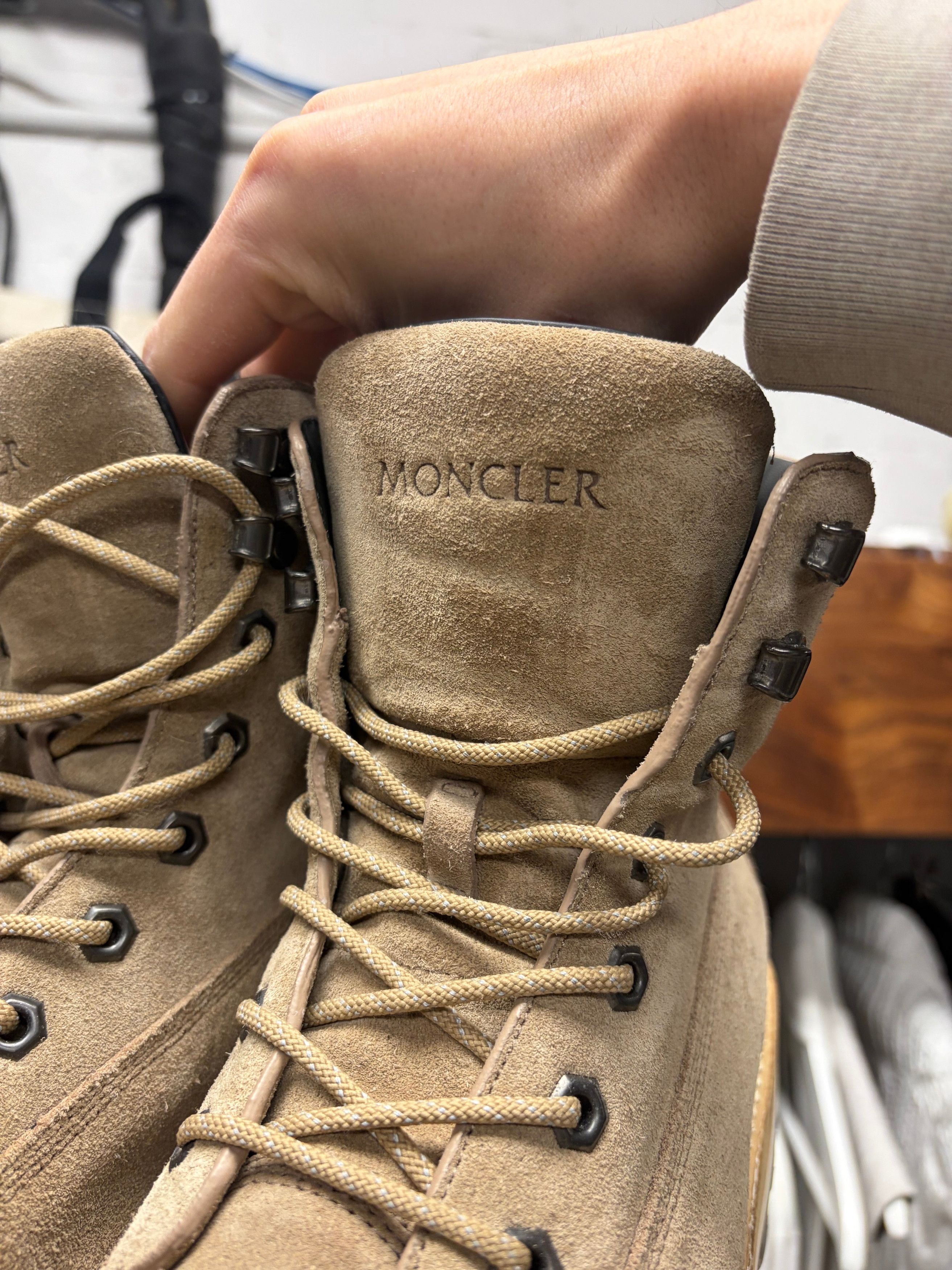 Moncler Moncler ‘Peka’ Brown Suede Hiking Boots Size US 10 / EU 43 - 2 Thumbnail