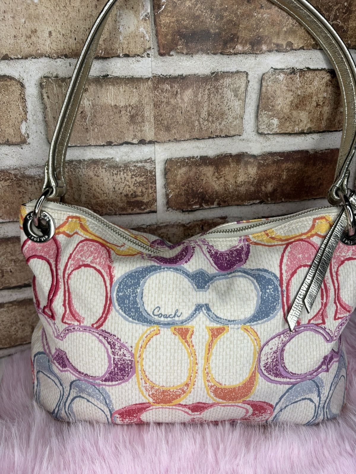 Coach Coach Poppy Signature Canvas Dream C Scribble handbag Size ONE SIZE - 2 Thumbnail