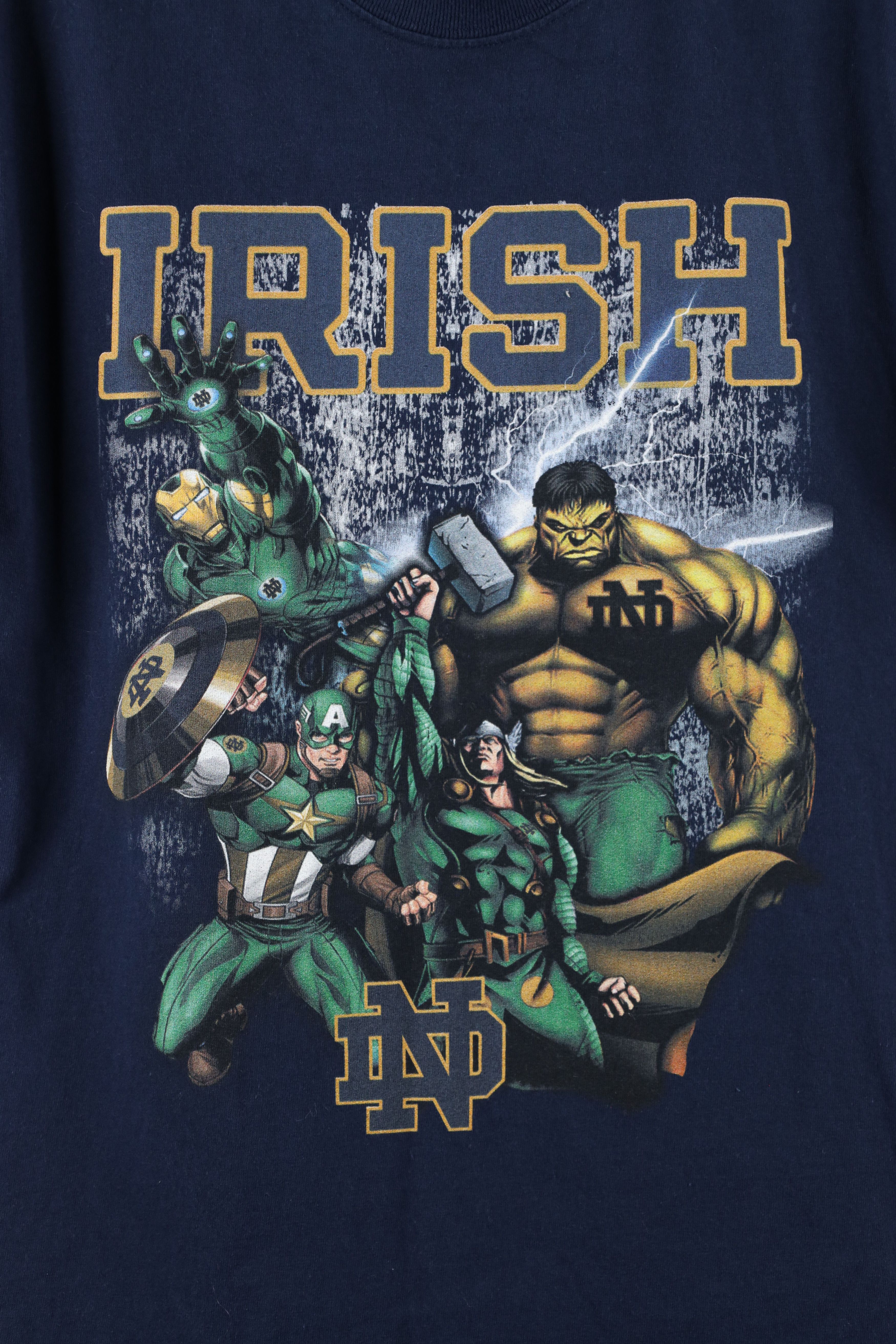 Vintage Vintage Dame University Superhero Football T-Shirt Blue Size US S / EU 44-46 / 1 - 4 Thumbnail