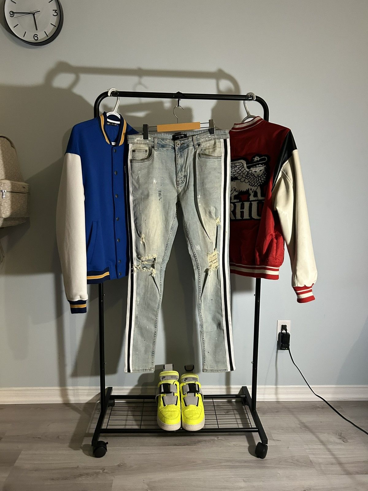 Serenede “GODSPEED” Striped Jeans