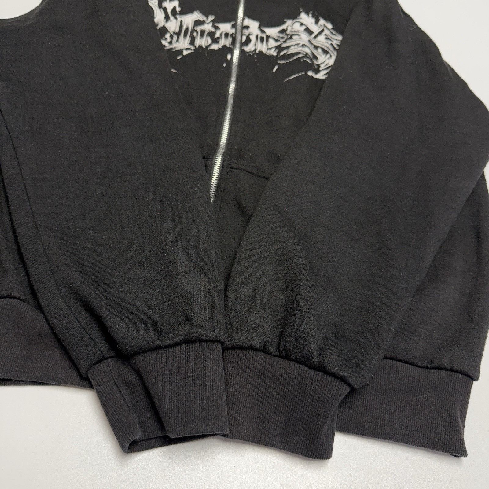Other Human Vices Hoodie Sweatshirt Mens XL 25.5x27 Black Grunge Size US XL / EU 56 / 4 - 5 Thumbnail