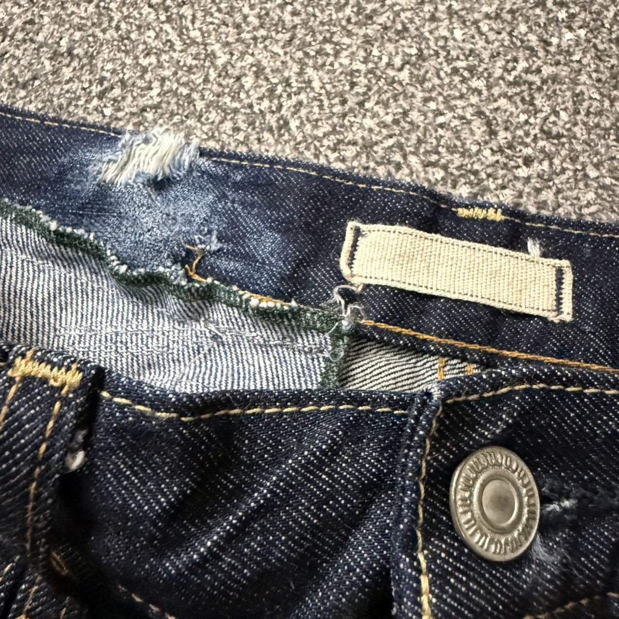 Undercover × Uniqlo 🔥🇯🇵 Japanese Kaihara Denim Uniqlo UJ Distressed Size US 32 / EU 48 - 12 Thumbnail