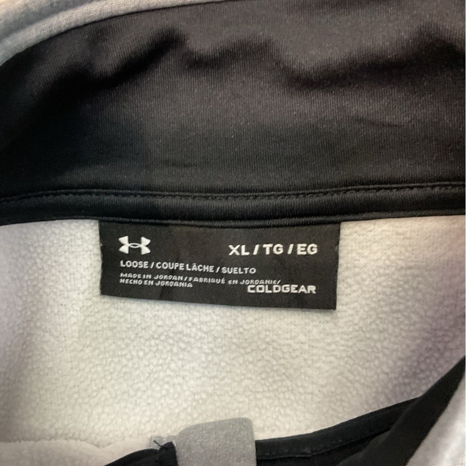 Under Armour Under Armour ColdGear Gray Quarter Zip Pullover Size US XL / EU 56 / 4 - 6 Thumbnail