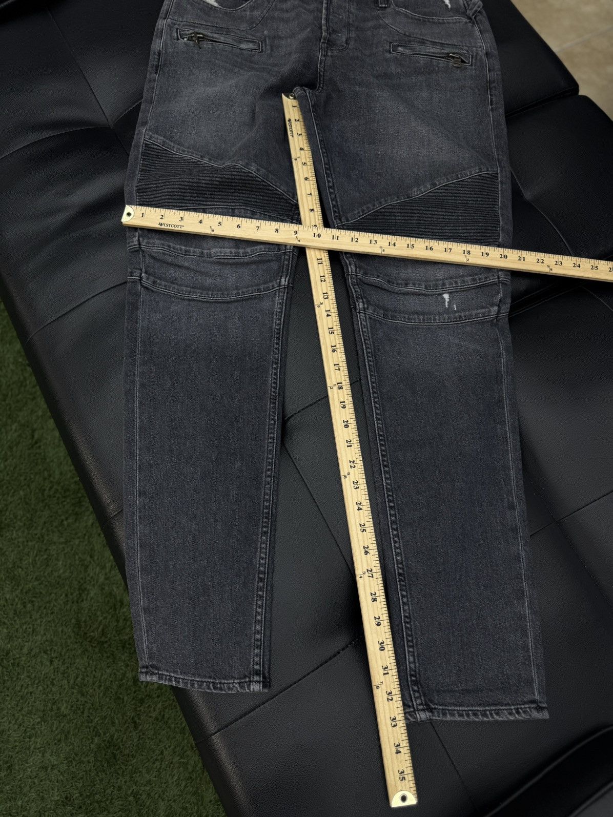 Hudson Black Hudson Biker Style Jeans Size 34 Pre Owned 🧼 Size US 34 / EU 50 - 6 Thumbnail