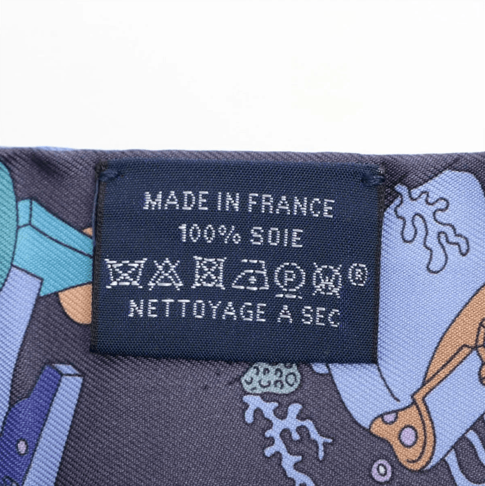 Hermes Twilly A Vos Crayons Silk Blue x Violet Size ONE SIZE - 4 Thumbnail