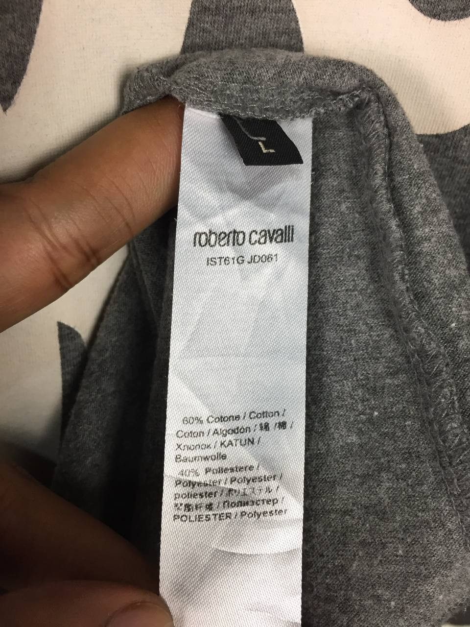 Just Cavalli × Roberto Cavalli Roberto Cavalli Monogram Logo Luxury Tee Size US L / EU 52-54 / 3 - 9 Thumbnail