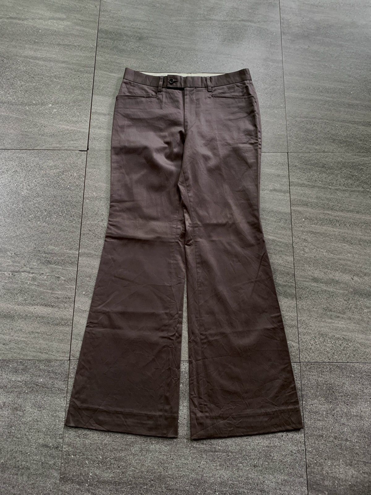 Tornado Mart Shiny Flared Trousers Size US 31 - 2 Thumbnail