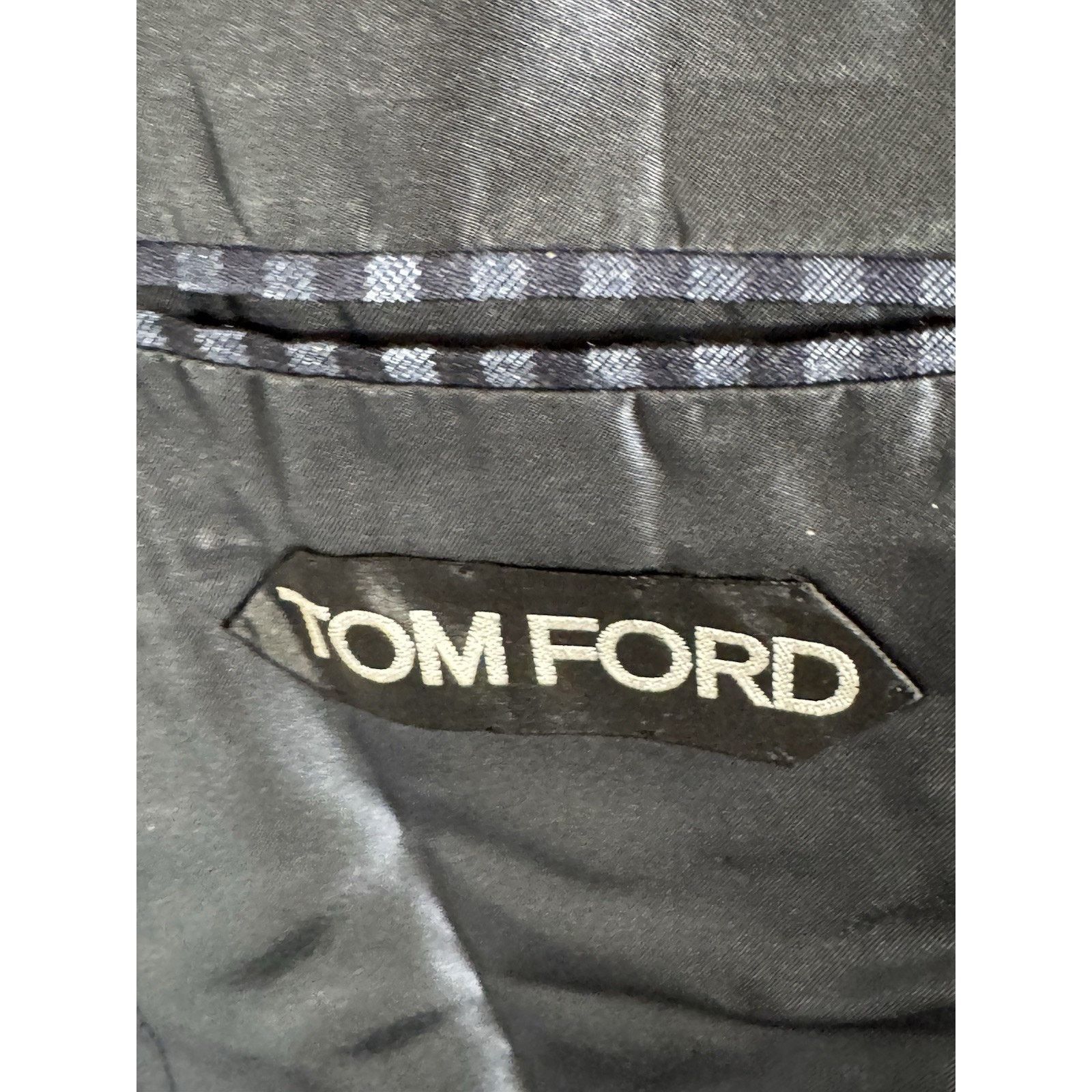 Tom Ford Tom Ford Blue Plaid Peak Lapel Suit 48 38R US O'Connor 34x27 Size 38R - 6 Thumbnail