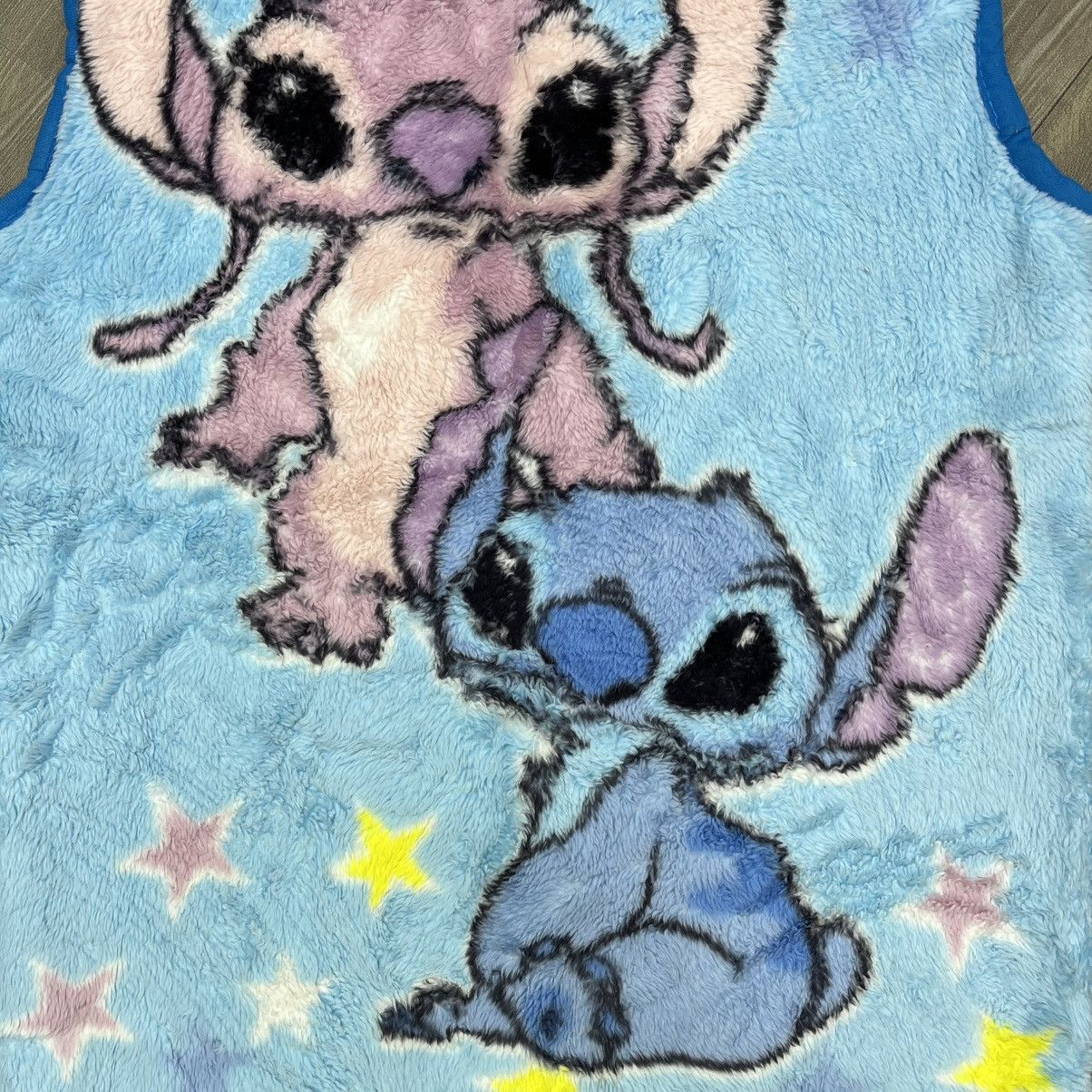 Cartoon Network × Disney × Vintage 2000s Disney Stitch Angel Fleece Vest Size US L / EU 52-54 / 3 - 9 Thumbnail