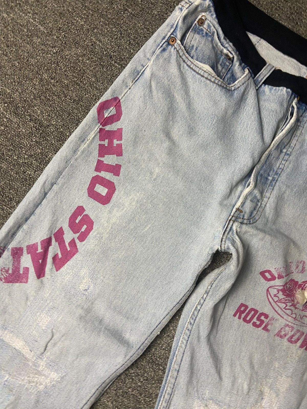 Levi's LEVIS Ohio State Distressed Jeans with Elastic Waist (165) Size US 32 / EU 48 - 10 Thumbnail