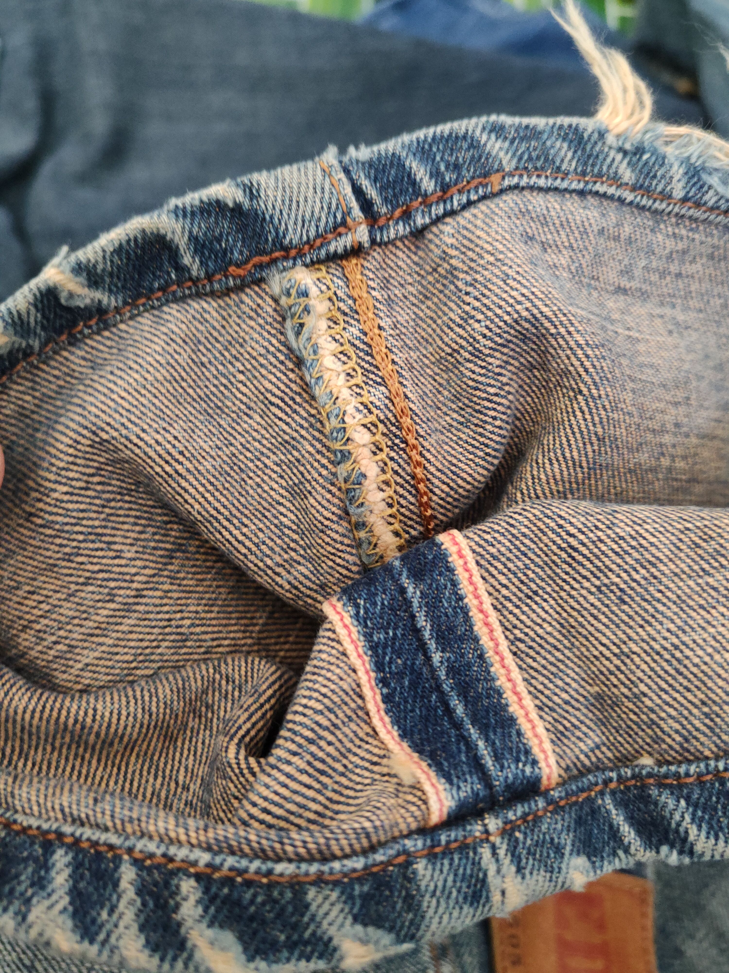 Edwin Edwin selvedge Distressed Ripped denim Jeans #W1398 Size US 32 / EU 48 - 13 Thumbnail