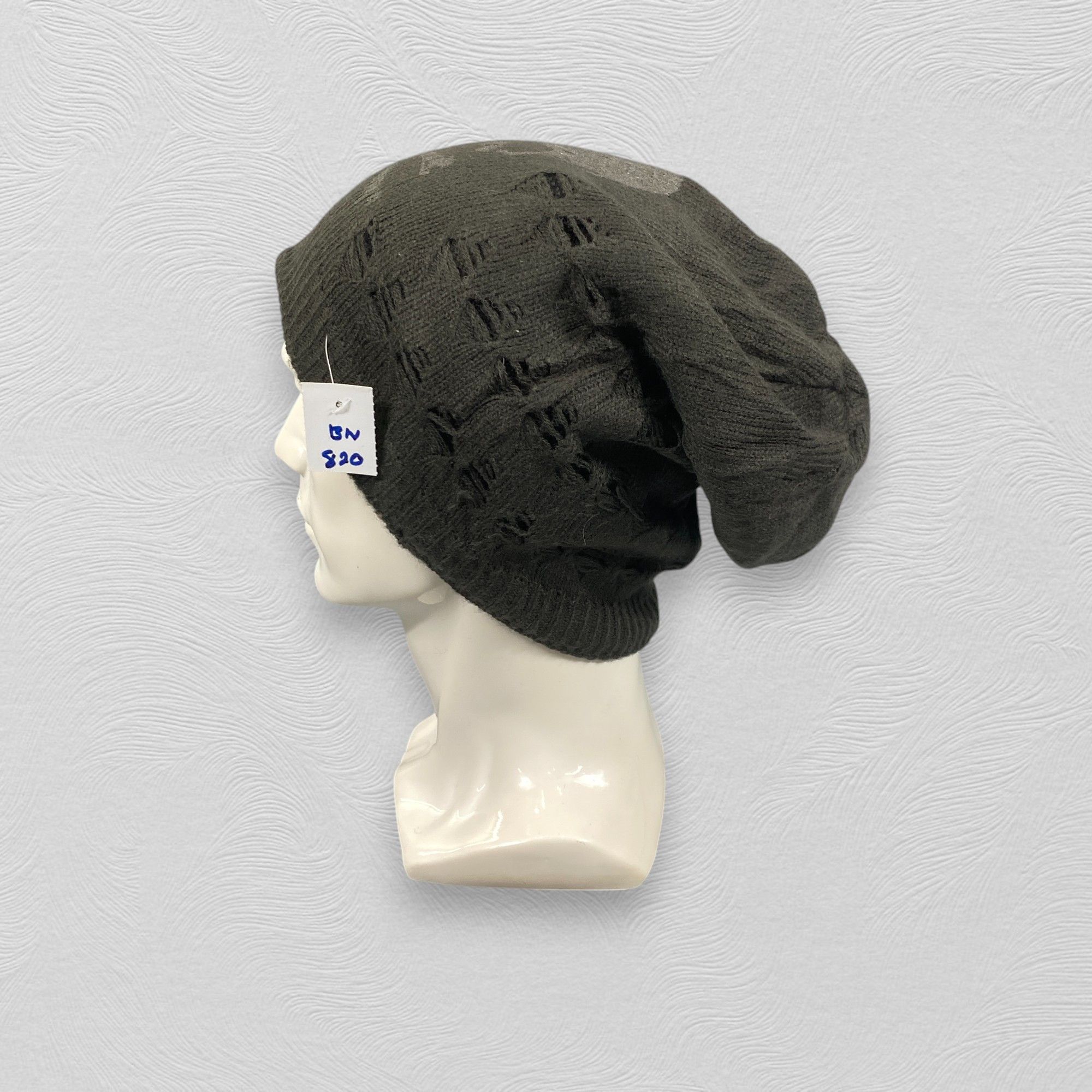 Japanese Brand Skull Stripe Reversible Slouchy Hat -BN820 Size ONE SIZE - 3 Thumbnail
