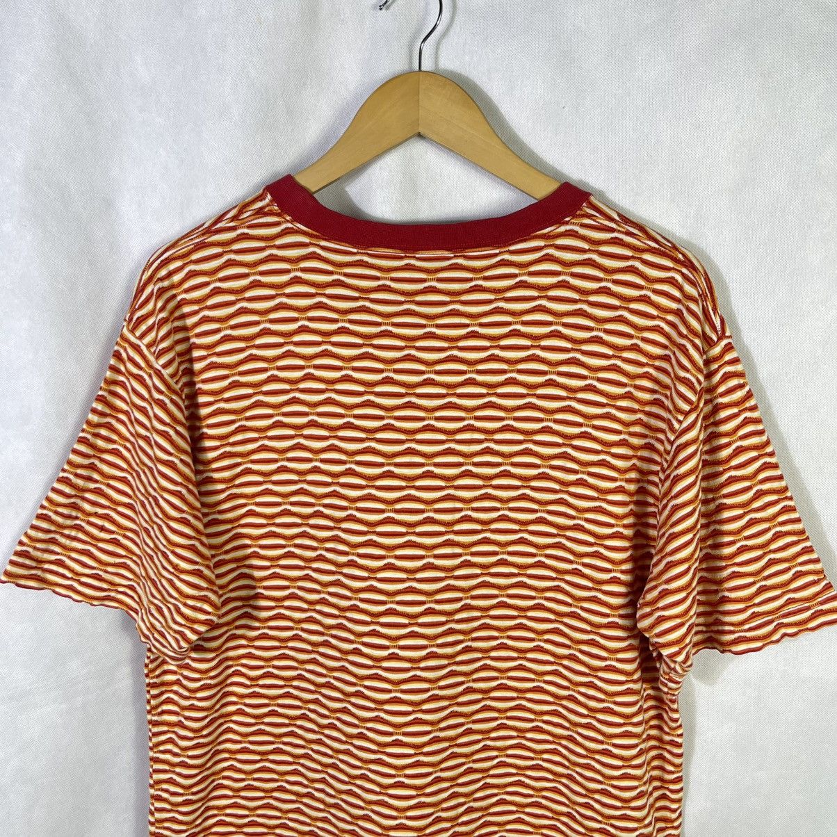 Vintage Vintage 90s Piko TomTom Stripes Jacquard Surf Skate Tshirt Size US L / EU 52-54 / 3 - 5 Thumbnail
