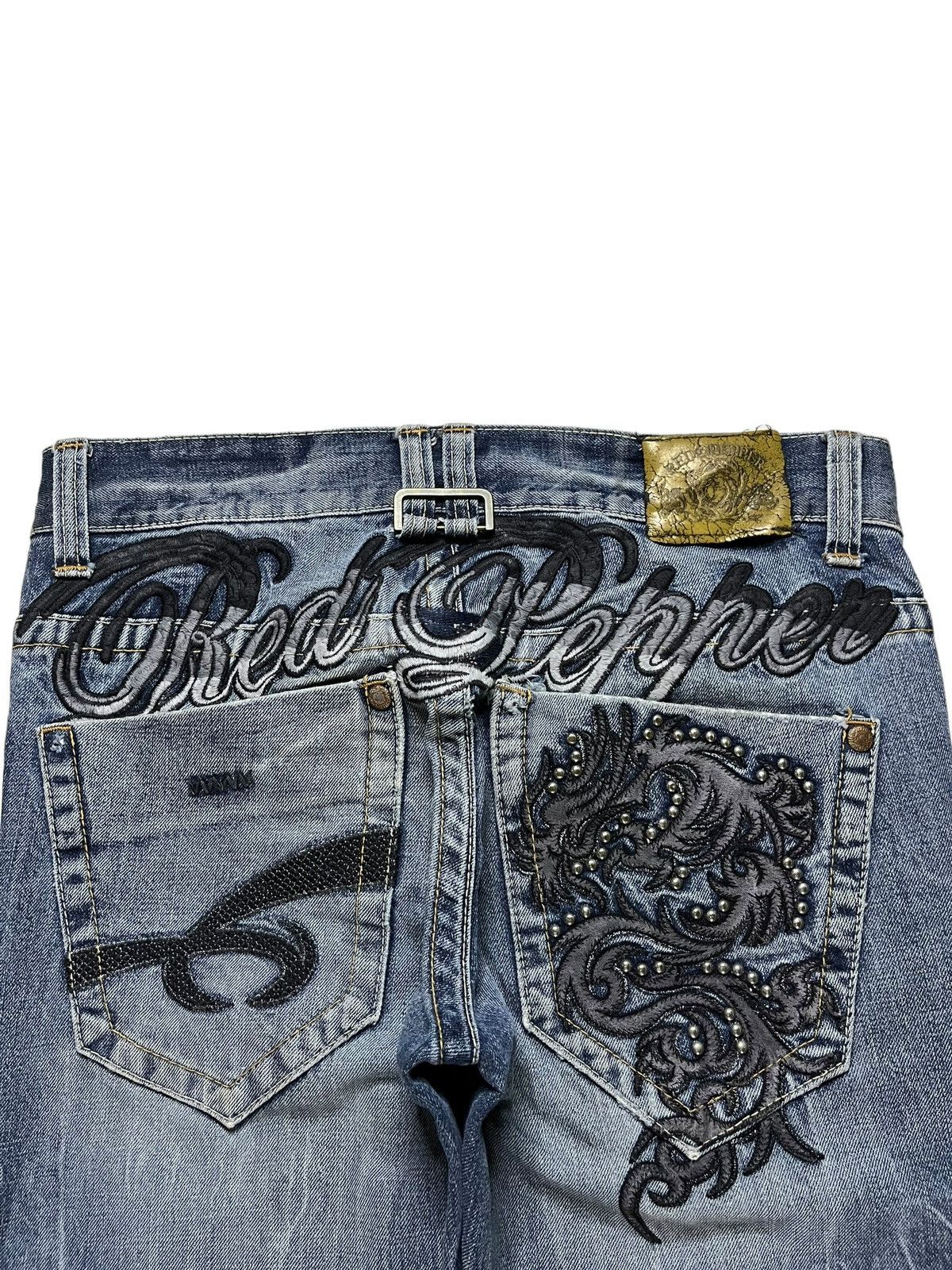 Japanese Brand Vintage Japanese Brand Patches Embroidery Distressed Jeans Size US 32 / EU 48 - 8 Thumbnail