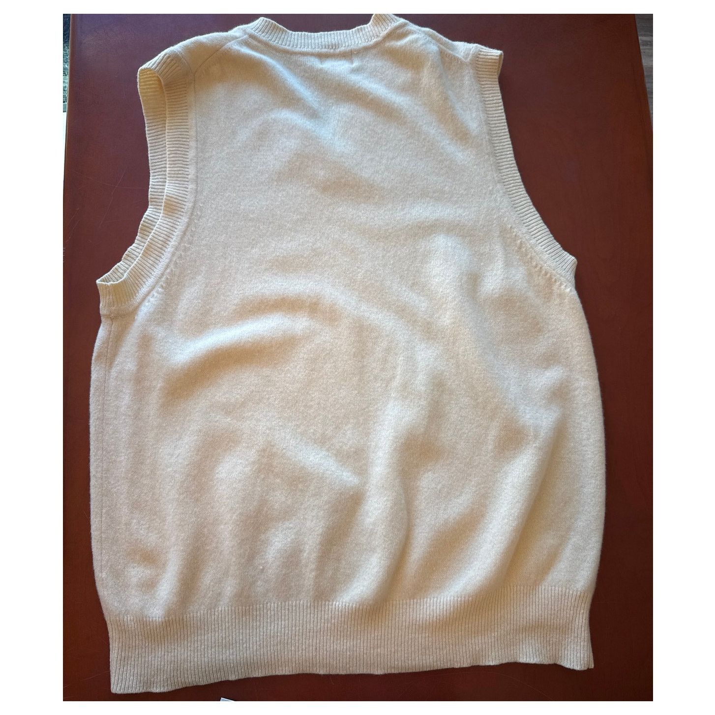 L.L. Bean Retro L.L. Bean Pale Yellow Sweater Vest Wool & Cashmere XL Size US XL / EU 56 / 4 - 8 Thumbnail