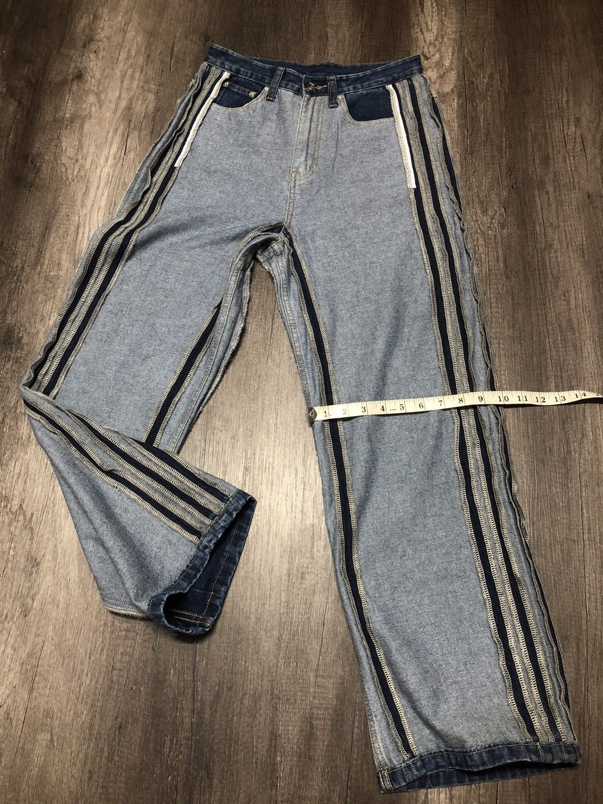 Japanese Brand me+em select Jeans Rare Design (unisex) Size US 28 / EU 44 - 9 Thumbnail