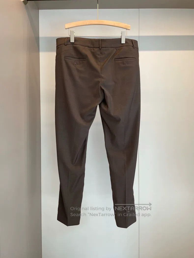 Brunello Cucinelli Brunello Cucinelli Dark Brown Wool Casual Trousers Size US 32 / EU 48 - 2 Thumbnail
